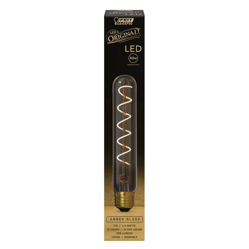 Feit Electric T10 E26 (Medium) LED Bulb Amber 40 Watt Equivalence 1 pk