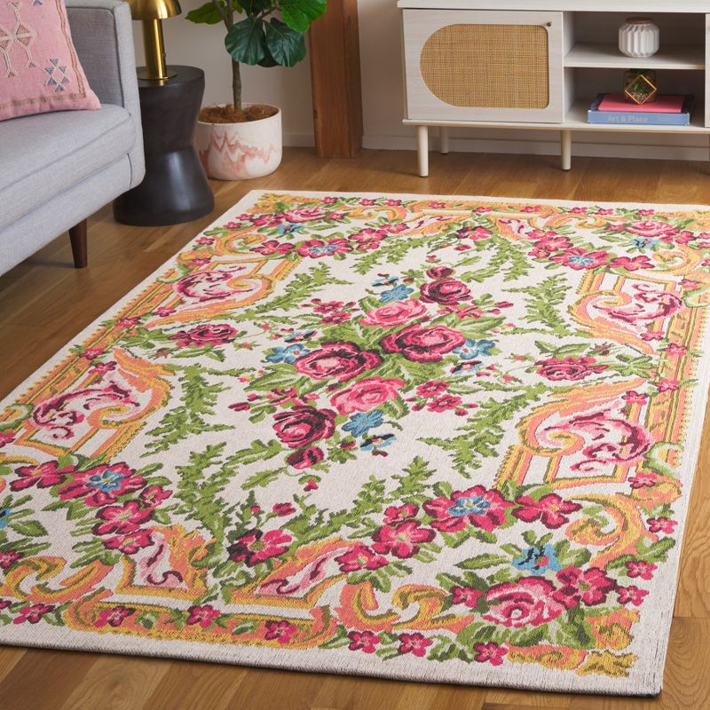 Classic Vintage CLV112 Power Loomed Area Rug - Ivory/Rose - 5'x8' - Safavieh.