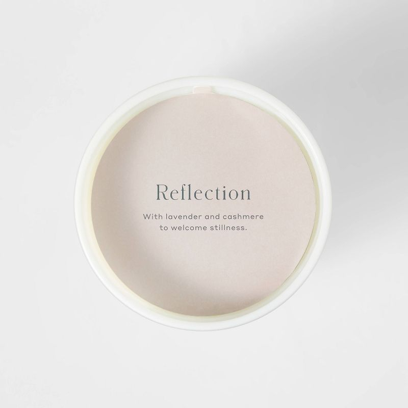 Reflection Core Frosted Glass Wellness Jar Candle 12oz - Casaluna™: Soy & Coconut Wax, Lavender Aroma