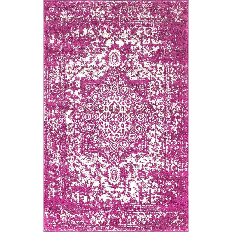 Unique Loom 3' 1 x 5' 3 Purple Richmond Medallion Area Rug