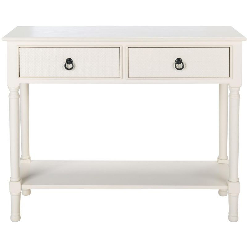 Haines 2 Drawer Console Table - CNS5727D - White - Safavieh