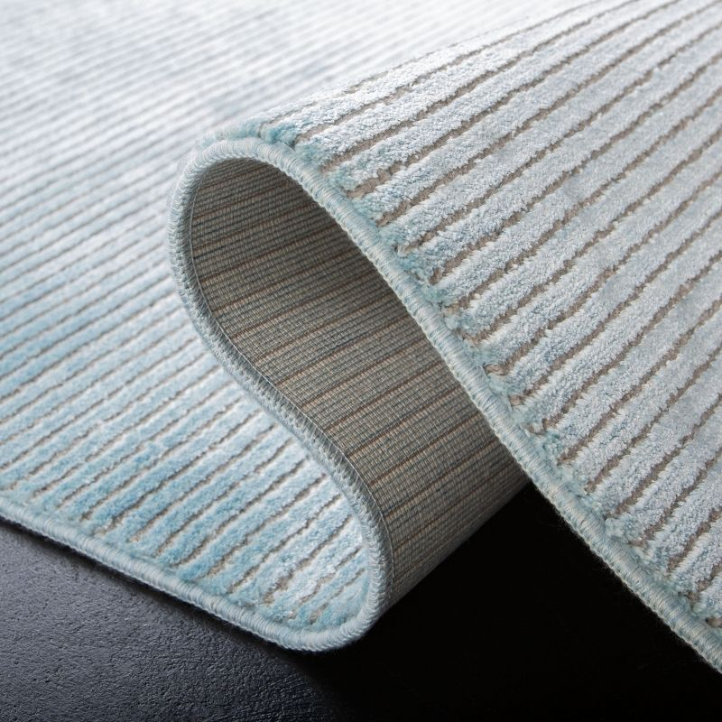 Dream 500 DRM500 Power Loomed Indoor Area Rug - Turquoise/Grey - 6'7"x6'7" - Safavieh