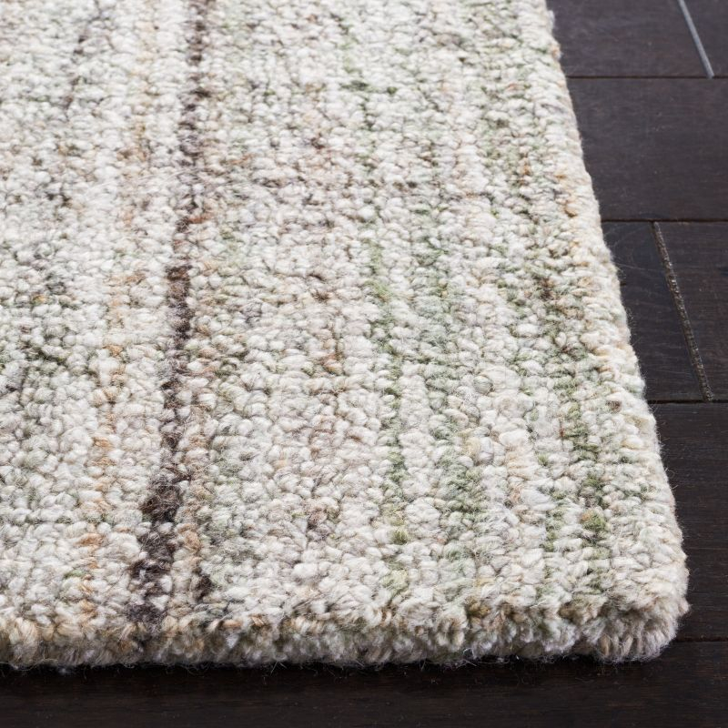 Abstract ABT143 Handmade Indoor Area Rug - Green/Sage - 6'x9' - Safavieh