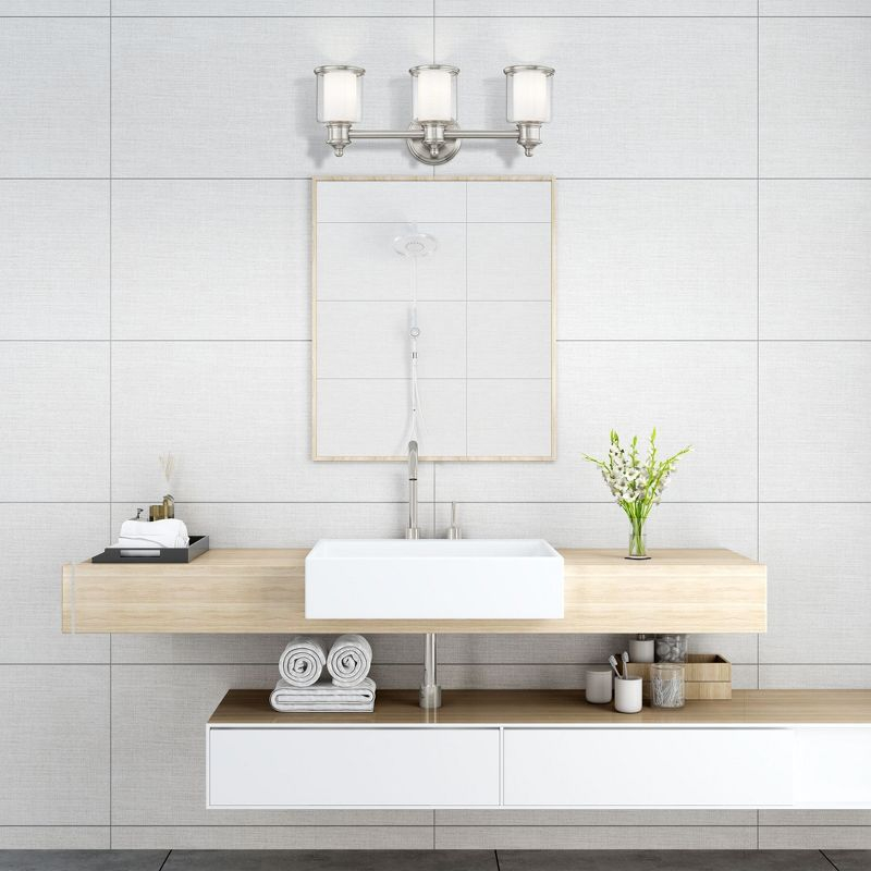 Livex Lighting Middlebush 3 - Light Vanity in  Brushed Nickel