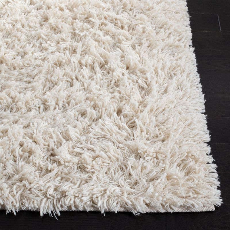 Shag SG731 Hand Woven Runner Rug - Ivory - 2'3"x6' - Safavieh.