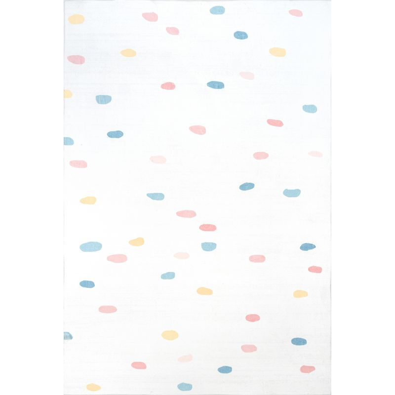 Nuloom Calla Polka Dot 5x8 Indoor Area Rug for Living Room Bedroom Dining Room Nursery Kitchen, Multicolor/Ivory