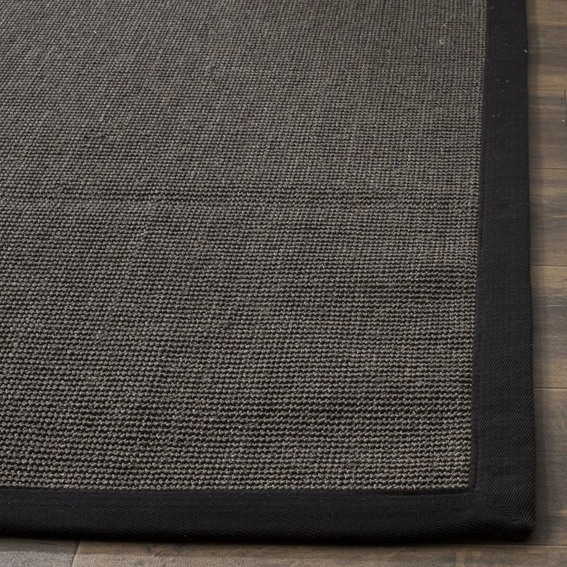 Natural Fiber NF441 Power Loomed Indoor Area Rug - Charcoal/Charcoal - 6'x9' - Safavieh.