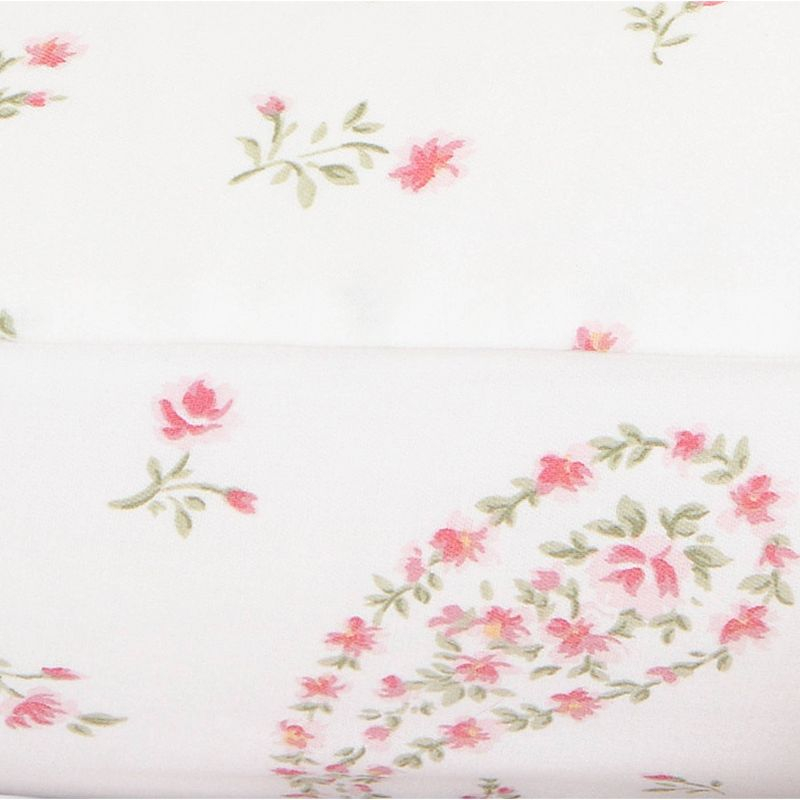 Bristol Paisley Sheet Set (King) Pink 300 Thread Count - Laura Ashley