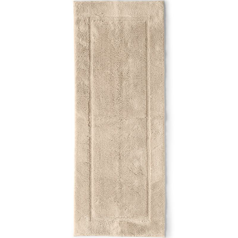 Lands' End Cotton Non-skid Double Sink Bath Rug 23x59 - 1'11"x4'11" - Dark Sand
