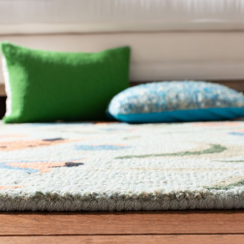 Blossom BLM676 Hand Hooked Runner Rug - Sage/Multi - 2'3"x6' - Safavieh.