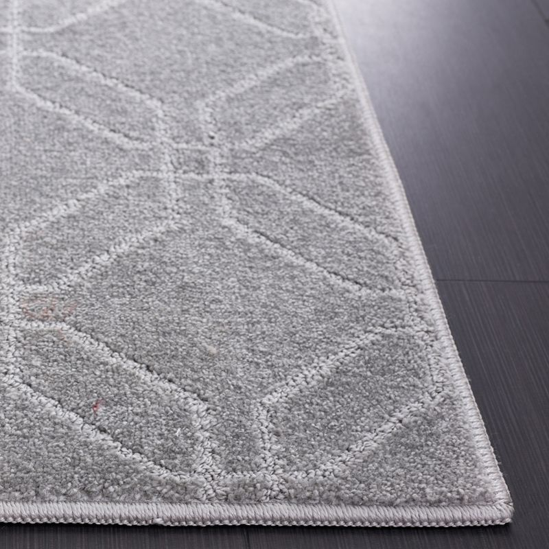 Pattern and Solid PNS406 Power Loomed Area Rug - Grey - 5'3"x7'6" - Safavieh.