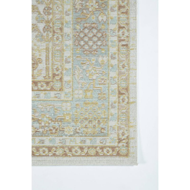 5'3"x7'3" Isabella Matilda Area Rug Ivory - Momeni: Bohemian Chevron Pattern, Medium Pile, Indoor Use