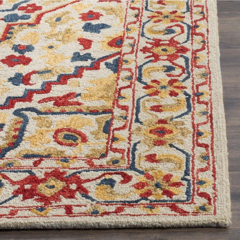 Aspen APN705 Hand Tufted Accent Rug - Ivory/Multi - 2'x3' - Safavieh.