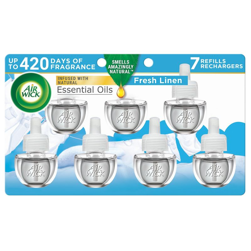 Air Wick Scented Oil Refill - Fresh Linen - 4.73 fl oz/7pk