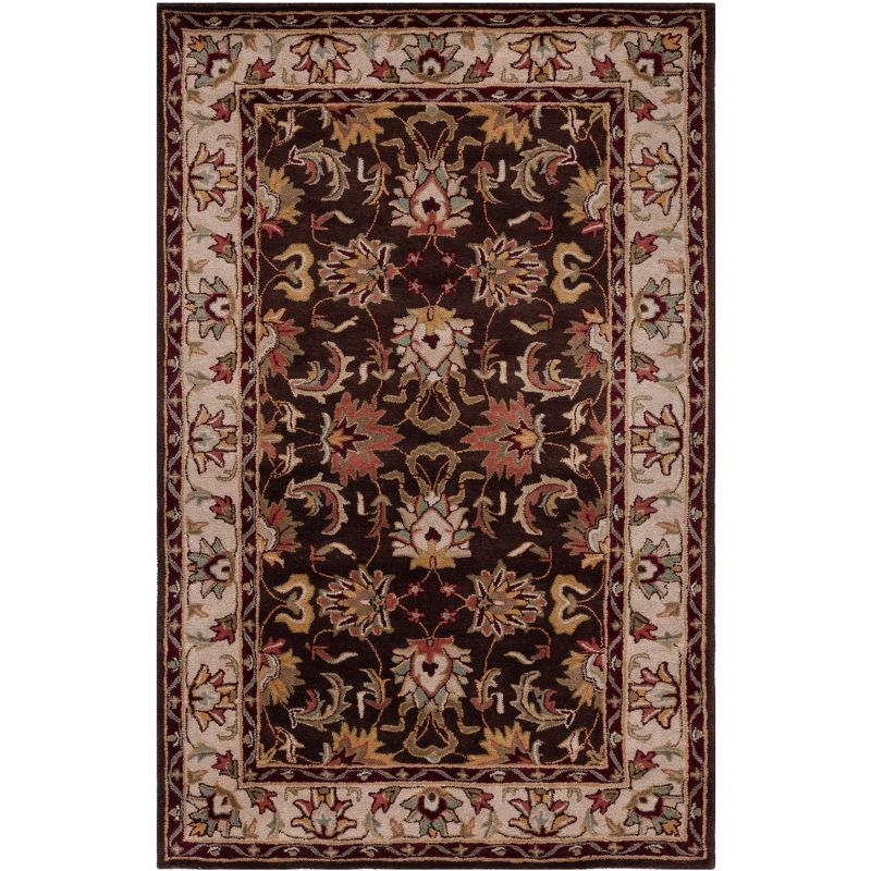 Heritage HG818 Handmade Area Rug - 5'x8' - Brown/Beige - Safavieh