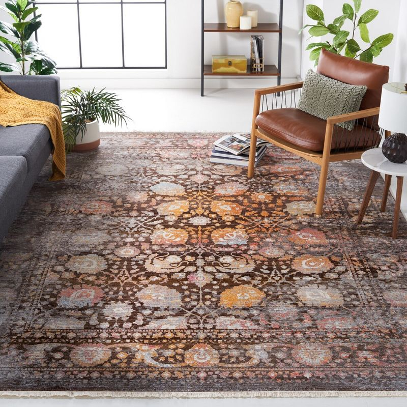 Vintage Persian VTP410 Power Loomed Indoor Area Rug - Brown/Multi - 9'x11'7" - Safavieh.