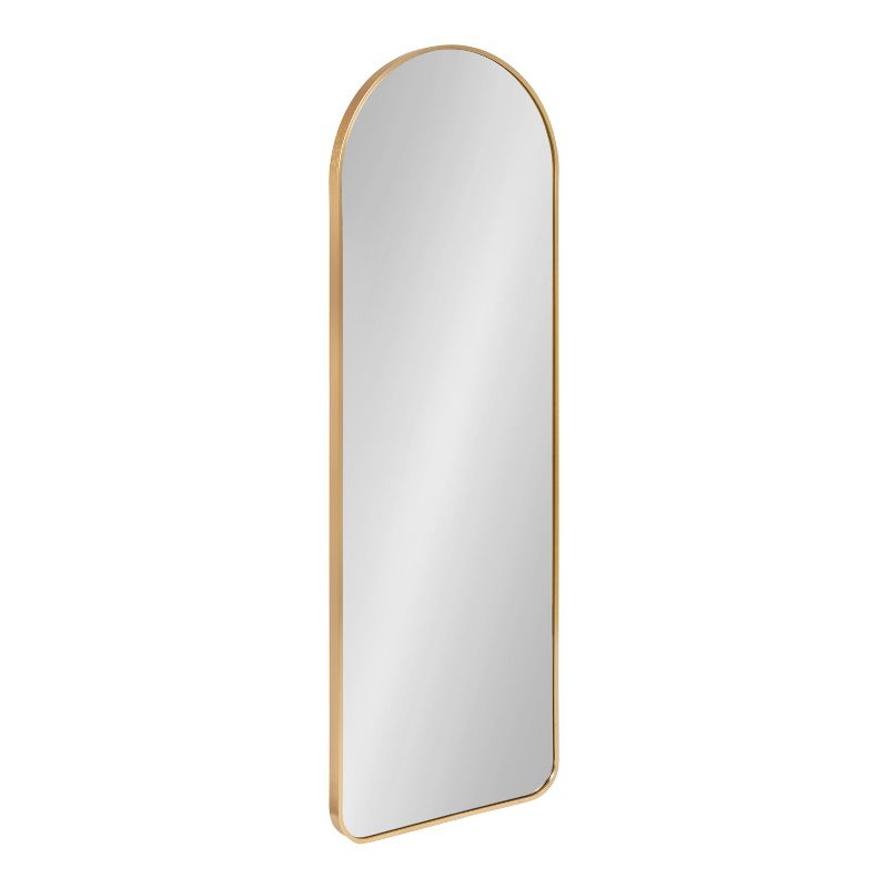 Kate and Laurel Zayda Metal Arch Mirror, 16x48, Gold