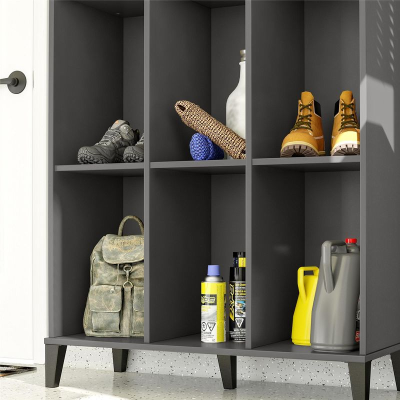 Flex Athletic Shoe Storage Cabinet for Boots & Tennis Shoes, Graphite