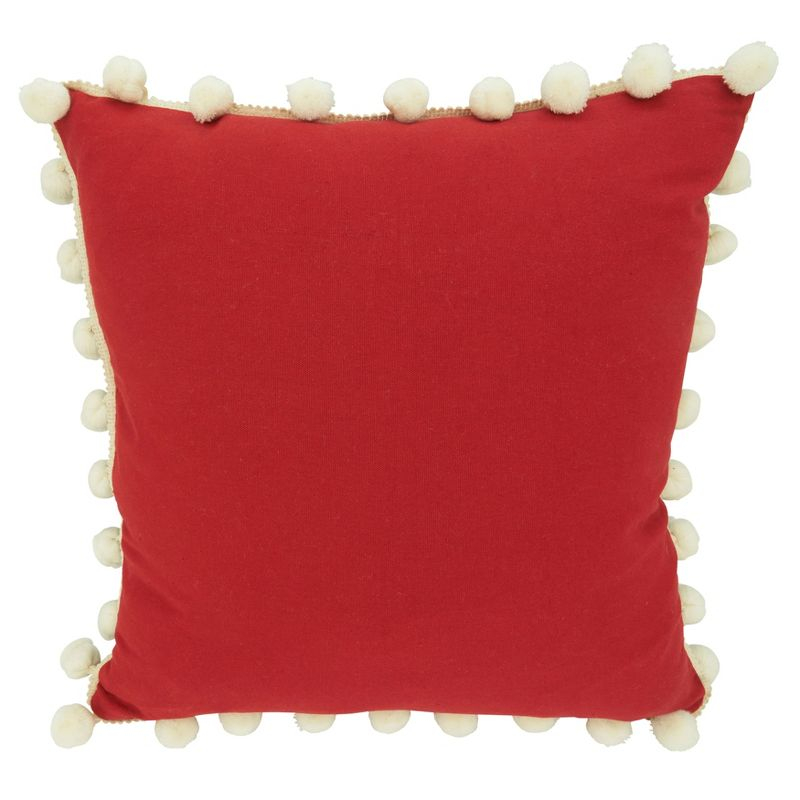 Tassels Reversible Throw Pillow