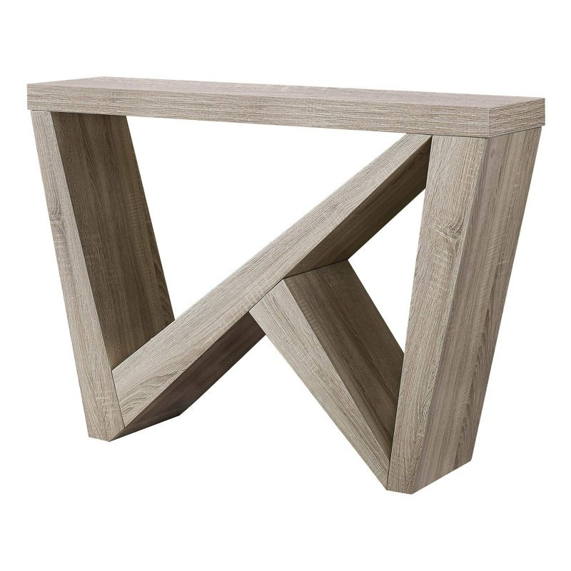Monarch Specialties Accent Table Console Entryway Narrow Sofa Living Room Bedroom Brown Laminate Contemporary Modern