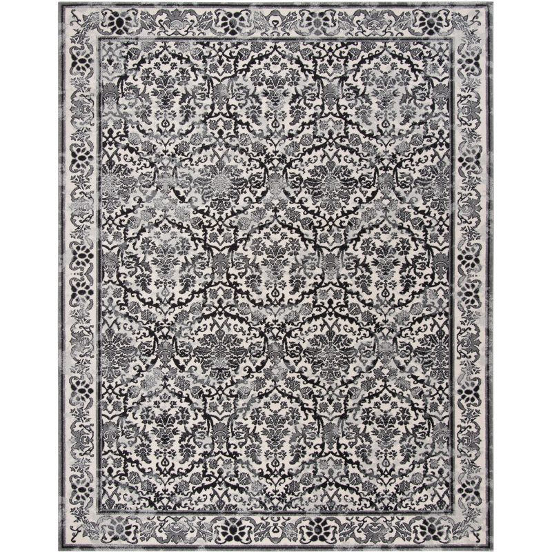 Evoke EVK242 Power Loomed Indoor Area Rug - Ivory/Grey - 8'x10' - Safavieh