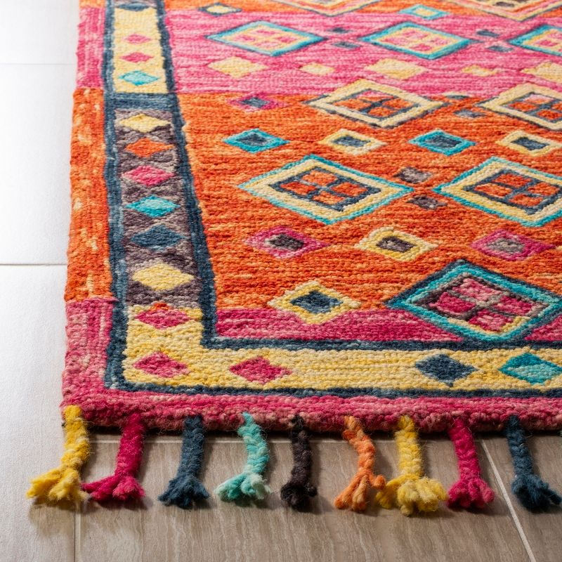 Aspen APN138 Hand Tufted Area Rug - Orange/Fuchsia - 4'x6' - Safavieh.