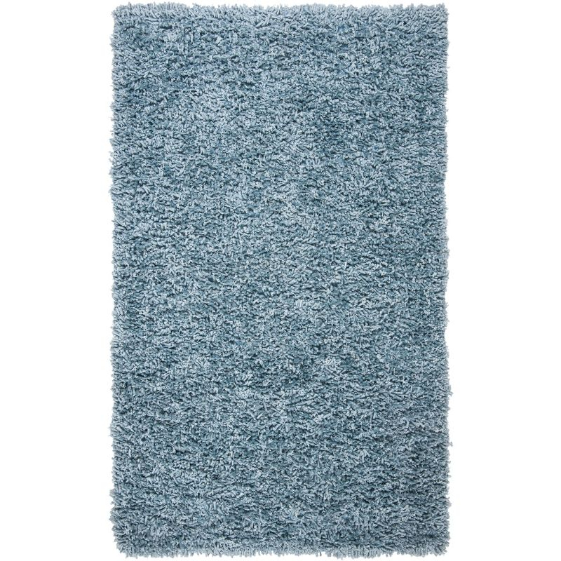 Sheep Shag SSG212 Hand Woven Area Rug - Aqua - 4'x6' - Safavieh.