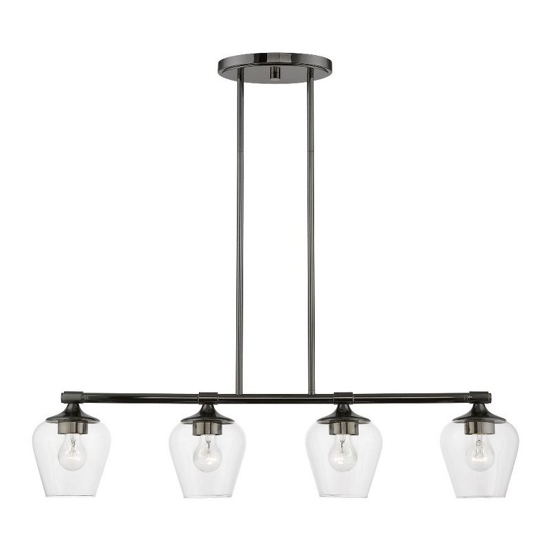 Livex Lighting Willow 4 - Light Chandelier in  Black Chrome