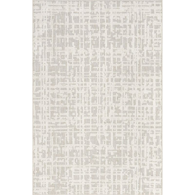 Nuloom Amity Abstract Machine Washable Indoor Area Rug, 5' 3" x 7' 7", Beige