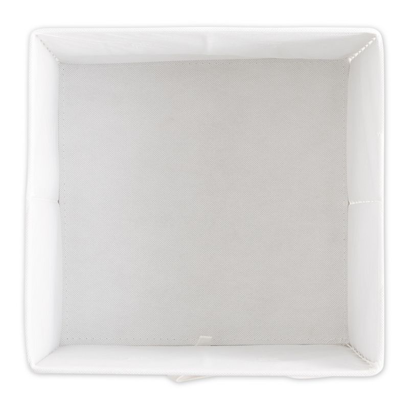 Design Imports Nonwoven Polyester Cube Starburst Gray Square 11X11X11