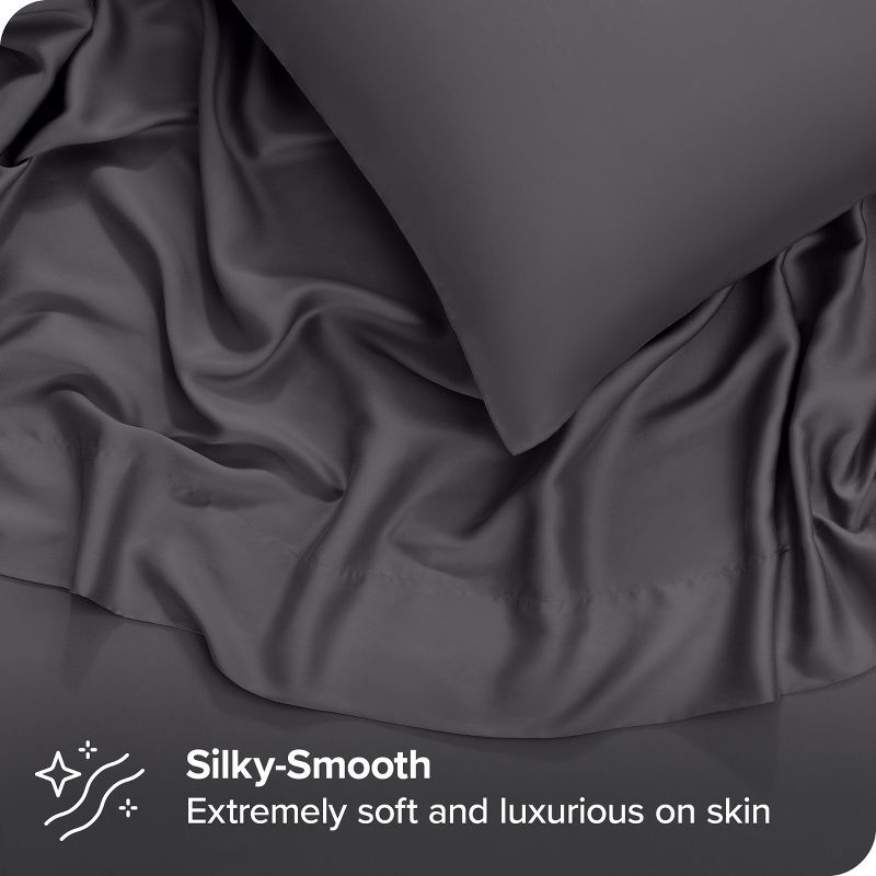 Full Forged Iron Grey TENCEL™ Lyocell Sheet Set by Bare Home