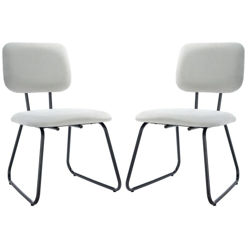 Chavelle Side Chair - ACH6205 - Set of 2 - Grey/Black - Safavieh