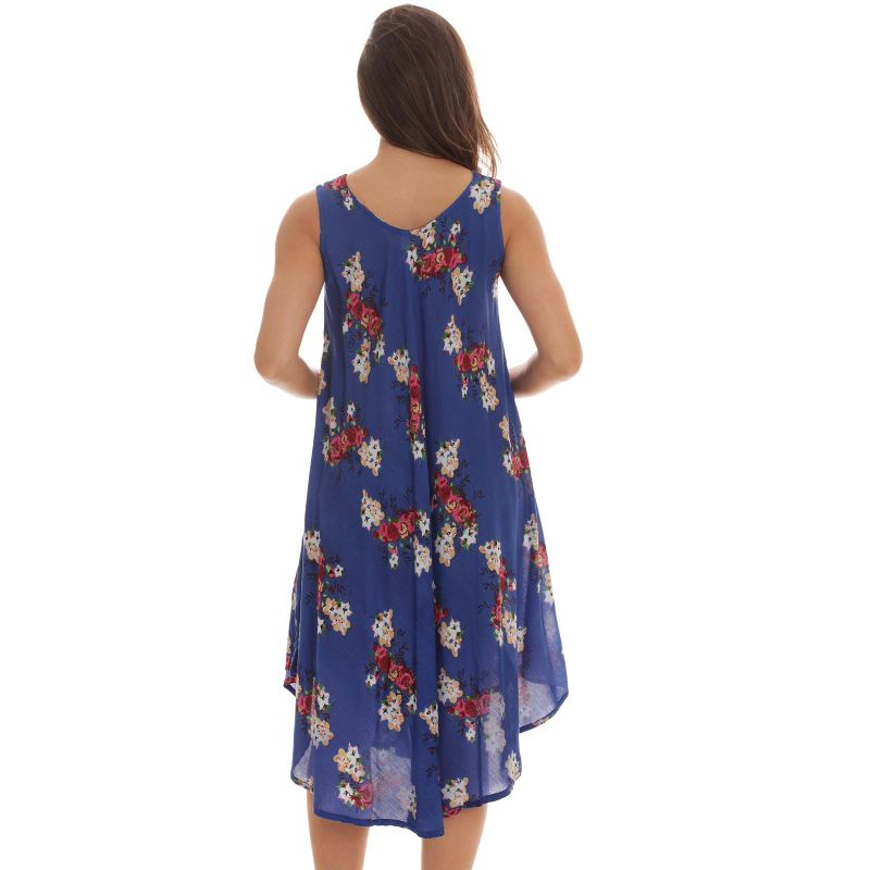 Riviera Sun Womens Floral Print Summer Dress - Beach Cover Up Sundress - Dresses for Women 21993-6015-BLU-3X
