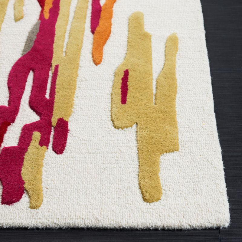 Rodeo Drive RD858 Hand Tufted Runner Rug - Ivory/Red - 2'3"x8' - Safavieh.