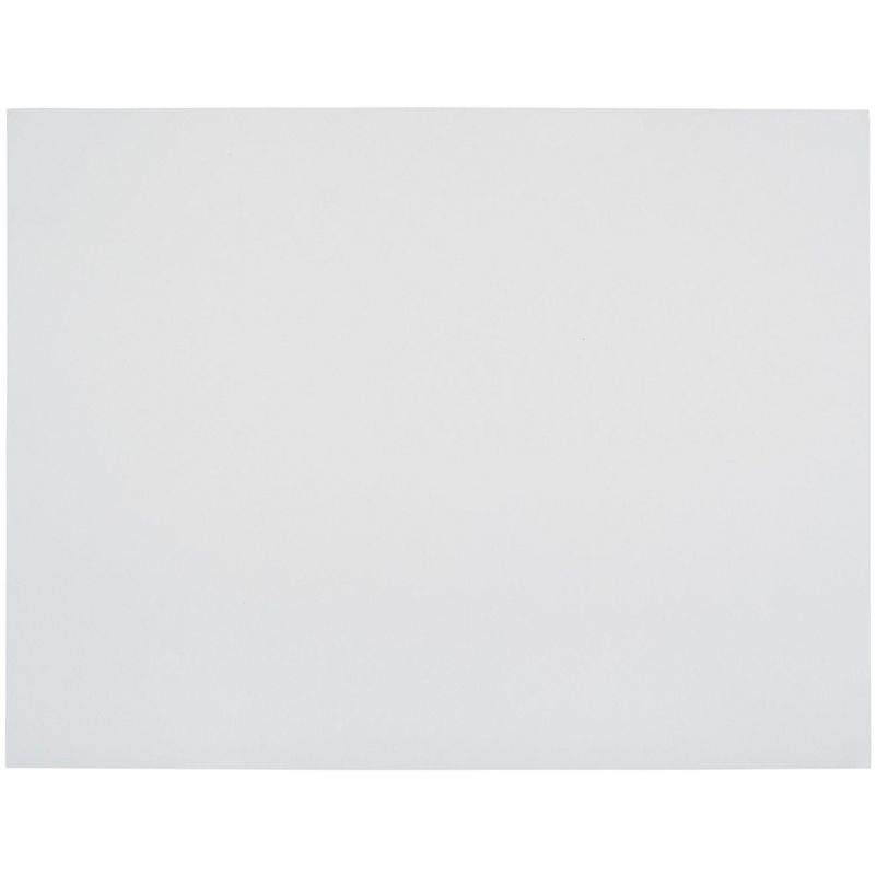 School Smart Railroad Board, 22 x 28 Inches, 4-Ply, White, Pack of 25