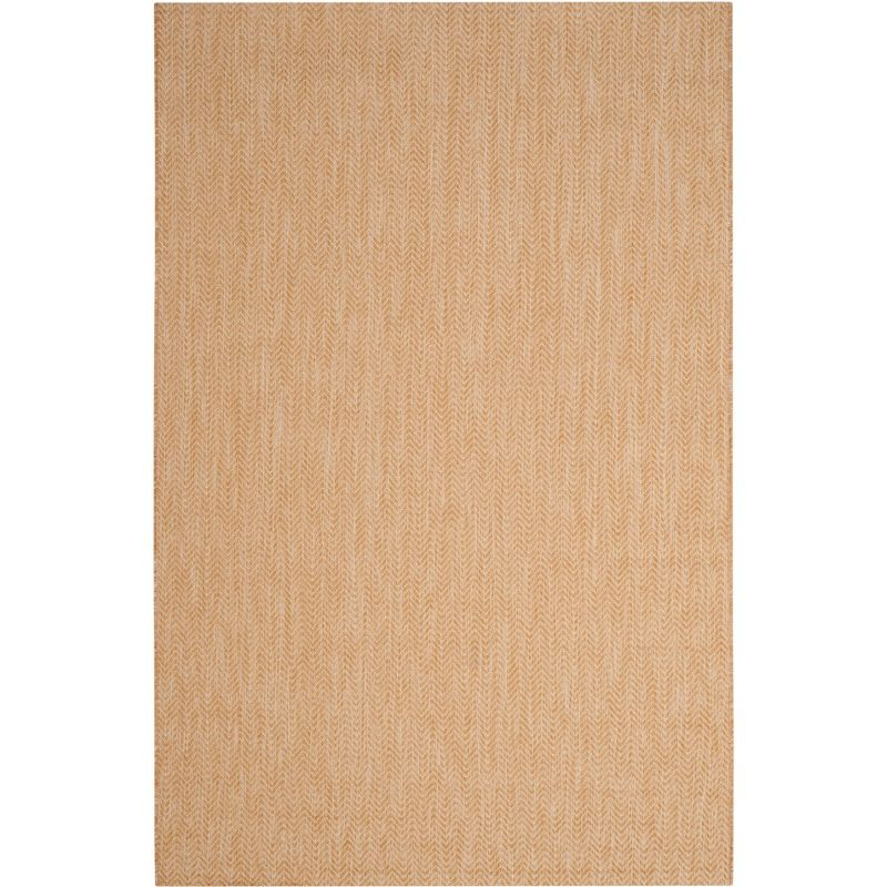 Courtyard CY8022 Power Loomed Indoor and Outdoor Area Rug - Natural/Cream - 4'x5'7" - Safavieh