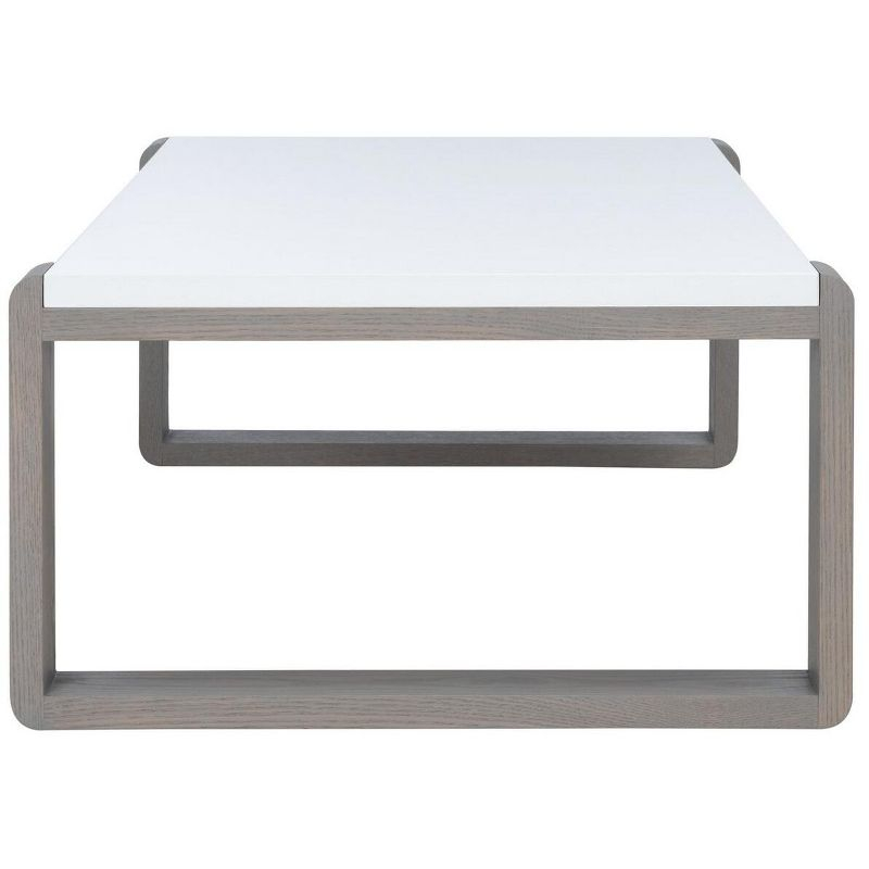 Bartholomewith Coffee Table - White/Grey - Safavieh
