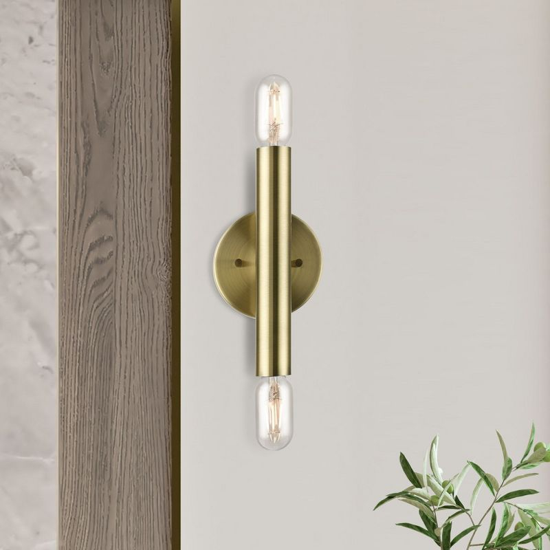 Livex Lighting Copenhagen 2 - Light Wall Light in  Antique Brass