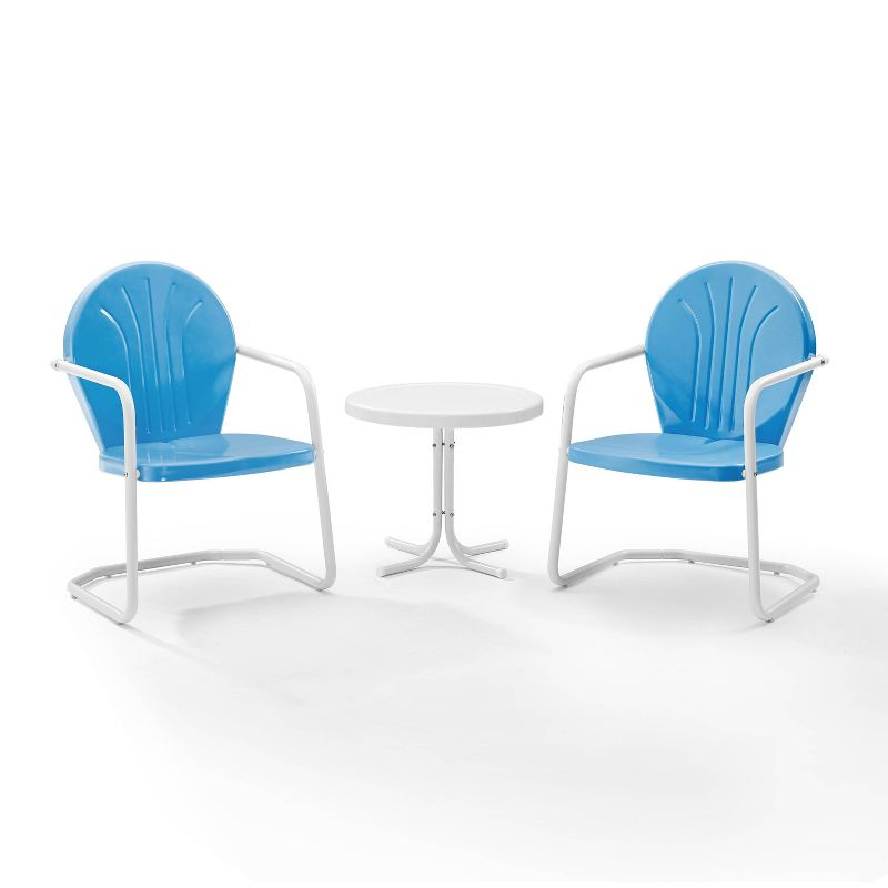 Griffith 3pc Outdoor Conversation Set - Sky Blue - Crosley