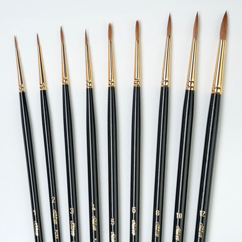 Silver Brush Renaissance Rounds, 9 Brushes