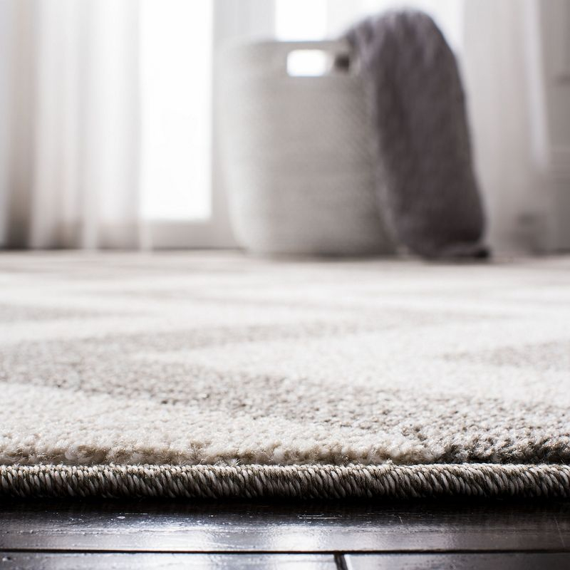 Amherst AMT419 Power Loomed Indoor Area Rug - Dark Grey/Beige - 4'x6' - Safavieh