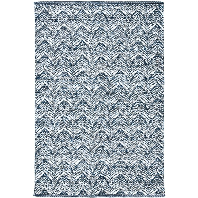 Kilim KLM401 Hand Woven Area Rug - Navy - 4'x6' - Safavieh