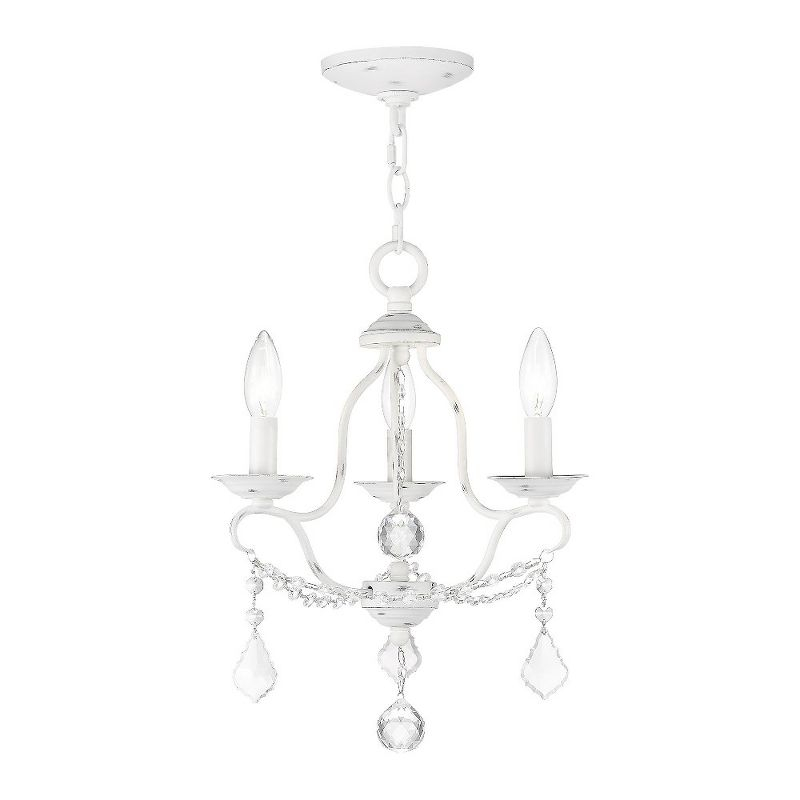 Livex Lighting Chesterfield 3 - Light Chandelier in  Antique White