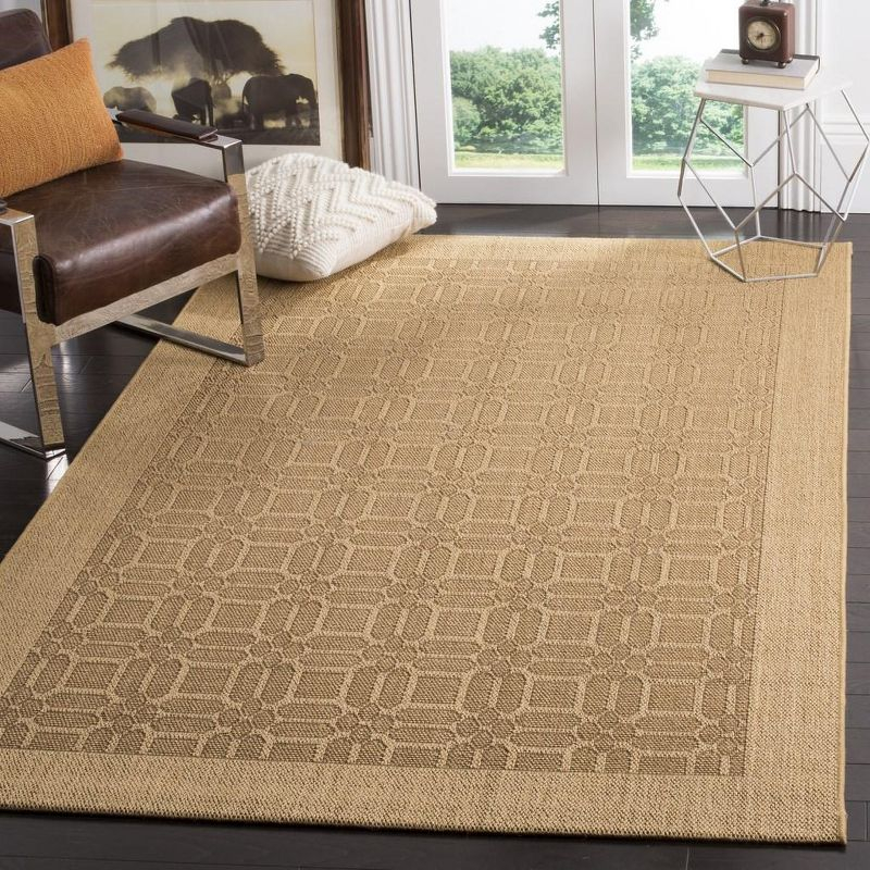 Palm Beach PAB323 Jacquard Weave Indoor Area Rug - Maize - 4'x6' - Safavieh.