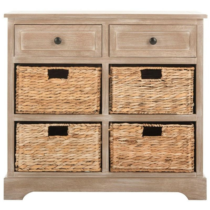Herman Storage Unit - AMH5702 - White Wash - Safavieh Couture