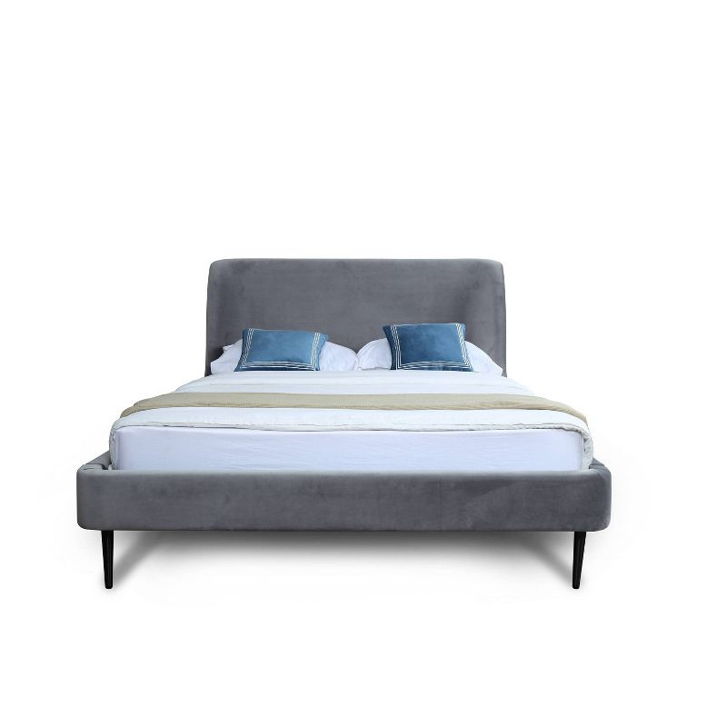 Queen Heather Upholstered Bed - Manhattan Comfort