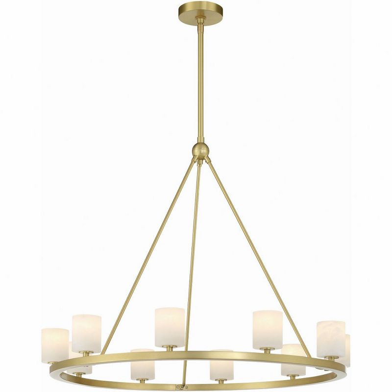 Crystorama Lighting Aragon 10 - Light Chandelier in  Soft Brass