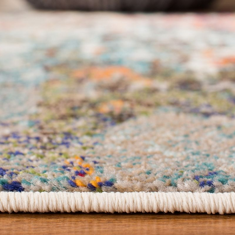 Madison MAD471 Power Loomed Indoor Area Rug - Grey/Blue - 6'7"x6'7" - Safavieh