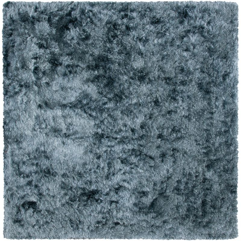 Ocean Shag OCG101 Hand Tufted Indoor Accent Rug - 4'x4' - Slate - Safavieh