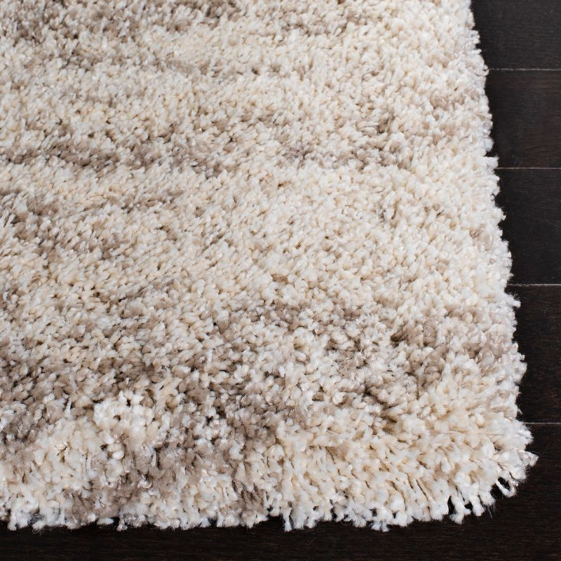 Hudson Shag SGH206 Power Loomed Runner Rug - Ivory/Beige - 2'3"x8' - Safavieh.